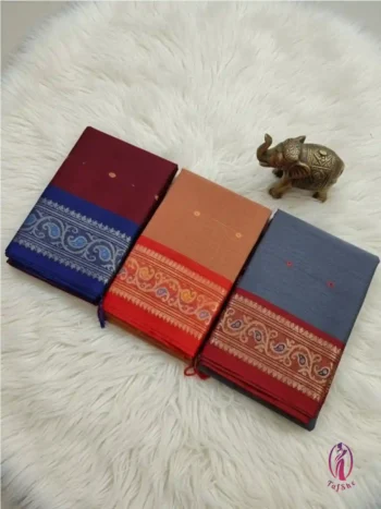 Tangail Pure Cotton Nakshipaar Saree